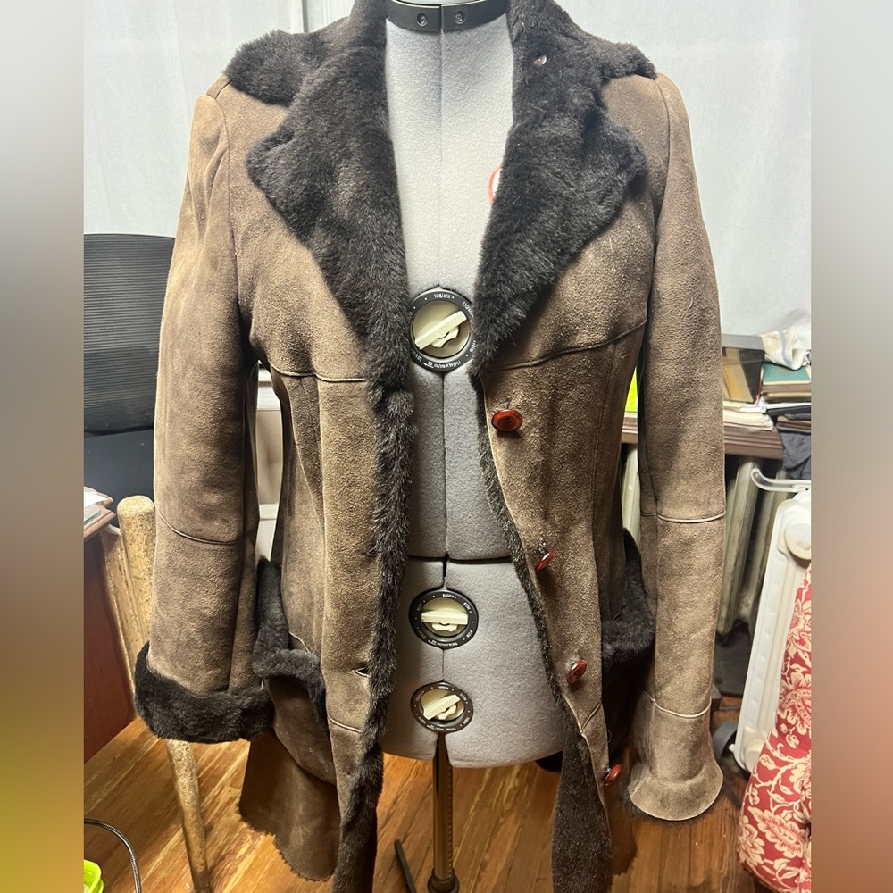 Lightweight Spanish Shearling Coat By Vakko Gem